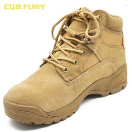 Boots CQB.FURY Unisex Winter Desert Casual Shoes Super Light Ankle Sand Colour Wearable 5 Inches Warmth Shoelace System Outdoor