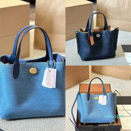 city bag willow denim designer bag purse women mens vintage top handle medium tote casual beach handbags