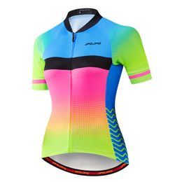 Cycling Jersey Women Bike MTB Top Maillot Summer racing Road Mountain Bicycle Shirt female Riding Clothing Short Sleeve Red