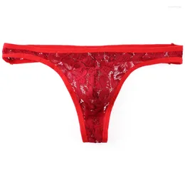 Underpants Fashion Solid Colour Men Underwear Lace Breathable Sexy Men's Briefs Panties Male Low Waist Gays