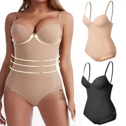 Women's Shapers Women Slimming Sexy Bodysuit 1 Piece Shapewear Body Shaper Underwear Tummy Control Seamless Camisole Jumpsuit With Built-in