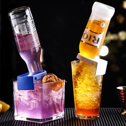 8 pieces Bottle Buckle Beer Cocktail Snap Bar Drink Clips Bottle Holders wine bar kitchen accessories ABS 8 Colours