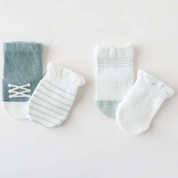 5PCS 2Pair socks+2Pair gloves New Boys and Girls Baby Sock Set