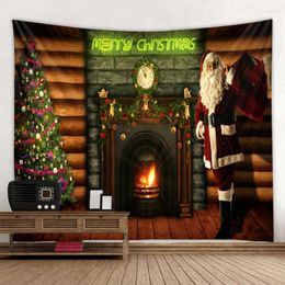 Tapestries Christmas Year Tapestry Hanging Home Decor Background Cloth Painting Wall Decoration