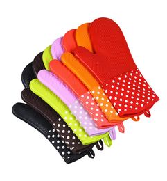 Oven Gloves Silicone High Quality Microwave Oven Mitts Slipresistant Bakeware Kitchen Cooking Cake Baking Tools RRA36443003131