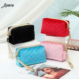 Cosmetic Bag Women Makeup Bag Portable Travel Cosmetic Toiletries Organiser Solid Colour Storage Makeup Pouch1 229f