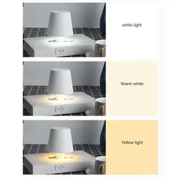 Table Lamps Desk Wine Bottle Rechargeable Led Lamp With Touch Control Adjustable Brightness Rgb Light For Home Office Bar Cafe