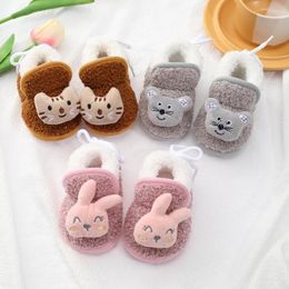 Boots Baby Winter Infant Toddler Born Cartoon Animal Shoes Girls Boys First Walkers Super Keep Warm Snowfield Booties