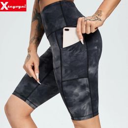 Active Shorts Summer Sexy Yoga Pants Women High Waist Hip Lift Fitness Camouflage Tight Elastic Sweatpants With Side Pockets