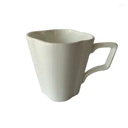 Mugs Simple Home Daily Solid Colour Bone Ceramic Mug Cool Water Pot Drinking Ware Coffee Cup