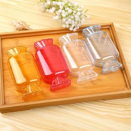 Gift Wrap Transparent Candy Shaped Box Portable Plastic Jewellery Boxes Ring Earring Organiser Creative Large Wedding