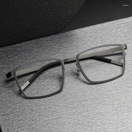 Sunglasses Frames High Qulity TR Pure Titanium Glasses Frame Men Retro Brand Designer Eyewear Male Square Optical Prescription Eyeglasses