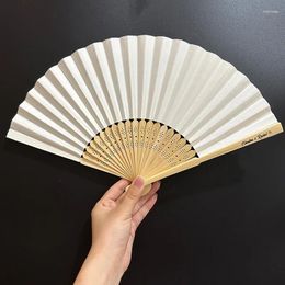 Party Favour 30Pcs Personalised Engraved Folding Hand Fan Wedding Personality Paper Fans Birthday Customised Baby Decor Gifts For Guest