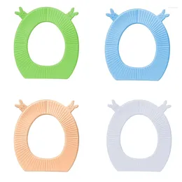 Toilet Seat Covers Cushion Cover With Handle Waterproof Pad Mat Reusable Warm Soft Bathroom 203C