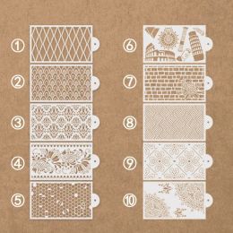 New Fondant Stencils Lace Flower Spike Sugar Sieve Mould Cake Stamp Embossing Mould Wedding Cake Stencil Edge Decor Baking Tools