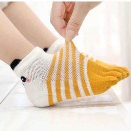 Kids Socks Toddler Baby Kids Girls Boys Cartoon Socks Babies Child Animal Five Fingers Sock Hosiery Mesh Breathable Toe Socks Accessories d240528