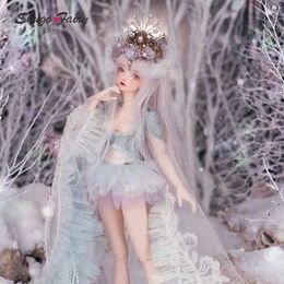 Dolls ShugaFairy Minifee Sirin Bjd Doll 1/4 Human Version Bird of Heaven Dream Style Articulated Puppet Ball Jointed Dolls Fairyland Y240528