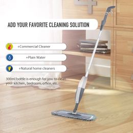 Magic Spray Mop Wooden Floor with Reusable Microfiber Pads 360 Degree Handle Home Windows Kitchen Mop Sweeper Broom Clean Tools