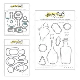 Perfect Potions Bottle Stamps and Cutting Dies for Scrapbooking New Make Photo Album Card Diy Paper Embossing Craft Supplies