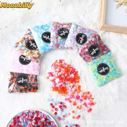 Banners Streamers Confetti 1cm-1.5cm 10g/bag of Melange Paper Confetti Wedding Birthday Party Decoration Round Transparent Filled Balloon Confetti d240528