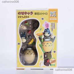 Other Toys My Neighbor Totoro Flowers And Plants Figurines Collection Cartoon Movie Peripheral Action Figure Japanese Christmas Drop D Dh9M4