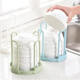 Kitchen Storage Rack Bowls Organizer Drain Water House Dish Bowl Holder Plastic Grids Wonderful