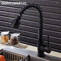 Kitchen Faucets DONYUMMYJO Pull Faucet Spring Sink Wash Basin And Cold Tap Single Handle