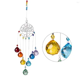 Decorative Figurines Crystal Wind Chime Outdoor Garden Hanging Pendant Home Room Decor Catchers Ornament