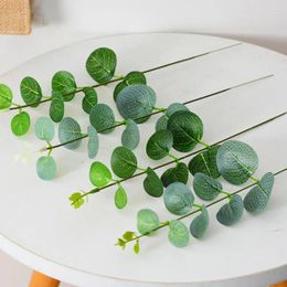 Decorative Flowers Fake Eucalyptus Decoration Realistic Artificial Leaves Branches For Home Decor Set Of 10 Faux Greenery Stems A