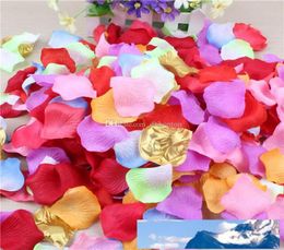 Artificial fabric rose petal for wedding silk rose flower fake flower wedding decorationParty Festival Table Confetti Decor6679133