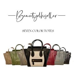 Fashion Women Handbags 7 Colors Totes Bag Tote Bags Handbag Designer Soft Leather Shopping Pochette Purse Large Capacity Wallet 214N