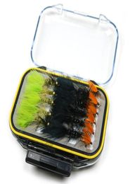 32pcsSet Fly Flies Box Bead Head Woolly Bugger Streamer Fly Trout Fishing Lure Baits 2011036424361