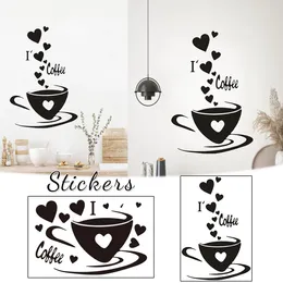 Wall Stickers Family Dedicated Decorative Sticker Home Decor Valentine's Day Love Coffee Pegatinas De Pared