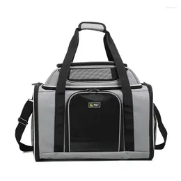 Cat Carriers Pet Carry Bags Top Extension Portable Dog Carrier Bag Foldable Breathable Travel Airline Approved Pets Supplies