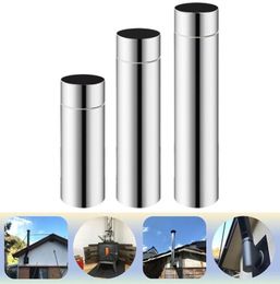 Stainless Steel Stove Pipe Chimney Flue Liner 90 Elbow Knee Furnace Silver Gas Heater Accessories 20cm 70mm 2205053783100