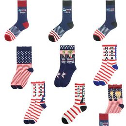 Party Favour Trump 2024 Socks Make America Great Again Lets Go Brandon Stockings For Adts Women Men Cotton Sports Drop Delivery Home Ga Otqzv