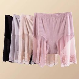 Active Shorts Gym Women's Under The Skirt Safety Pants Sexy Lace Thigh High Waist Boxer Panties Anti Friction