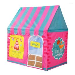 Tents And Shelters Kids Tent Dessert Shop DIY Play Indoor Baby House Pretend Playhouse Children Portable