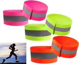 10pcs Ultralight Safety Reflective Warning Band Belt Arm Leg Straps for Outdoor Sports Accessories Night Cycling Protector Angel3000120