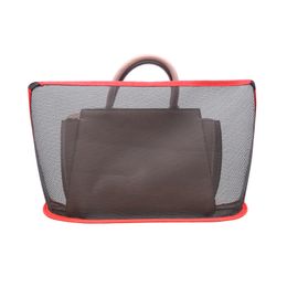 Car Net Pocket Storage Bags Handbag Holder Universal Multifunction Organizer Seat Gap Mesh Bag Interior Decoration 4 Colors