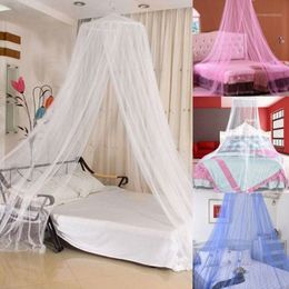 Limit 100 White Pink Blue Round Lace Curtain Dome Bed Canopy Netting Princess Mosquito Net1 207f