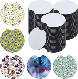 Sublimation Cup Coasters Blanks for DIY Crafts Car Cup Coasters Pads Painting Project Sublimation Accessories LL