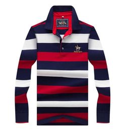 Tops Tees Mens Polo Fashion Style Winter Striped Brand Long Sleeve Polo Shirts Men Polos Solid Shirt Trend3949290