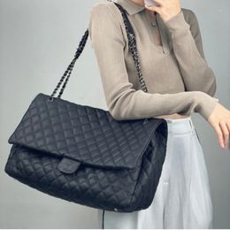 7A High quality Shopping bag totes 46CM Large Capacity Ladies Flap Designer Bags Caviar Classic Handbags Shoulder Bag Golden Silver Met 249r