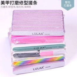 Full Pack Diamond Shaped Sponge Rubbing Nail Polish with Double-sided Sanding Strip, Shaping Nail File, Nail Shop Polishing Stri