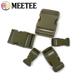 5/10P ArmyGreen Plastic Release Buckle Adjuster Bag Side Clip Clasp Webbing Strap Belt Dog Collar DIY Hardware Craft Accessories