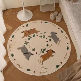 Carpets French Living Room Coffee Table Carpet Lovely Cloakroom Bedroom Study Floor Mats Forest Department Round Bedside Blanket