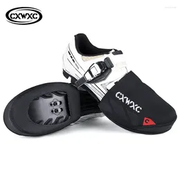 Cycling Shoes CXWXC Road Bike Shoe Covers Windproof Toe Cover Overshoes Neoprene Waterproof Protector Booties For Racing And Safty