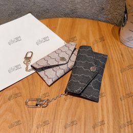 Designer keychain keychains classic style leather material high quality hardware for men and women keybag key card bag very good nice 258W