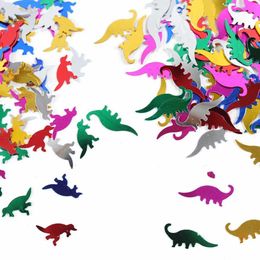 Banners Streamers Confetti 15G Cute Animal Dinosaur Theme Multi-Color DIY Christmas Table Sequin Scatters Kids Birthday Party Balloon Decorations d240528